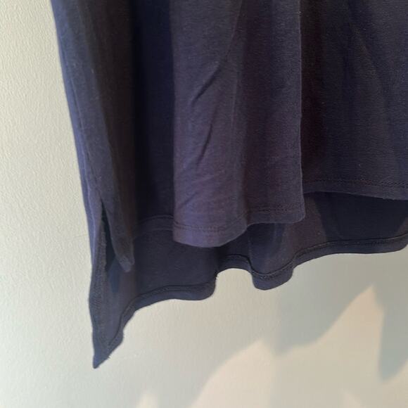 HoneyMe Medium Purple Colorblock Damask Print Short Sleeve Top - Picture 5 of 6